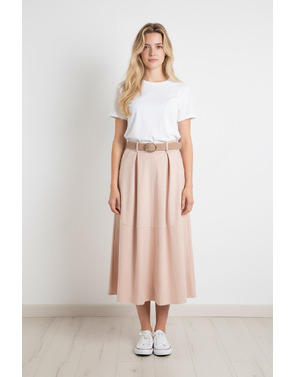 Garde-robe - Lange Rok - Roze