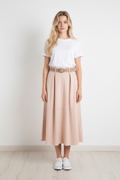 Garde-robe - Lange Rok - Roze