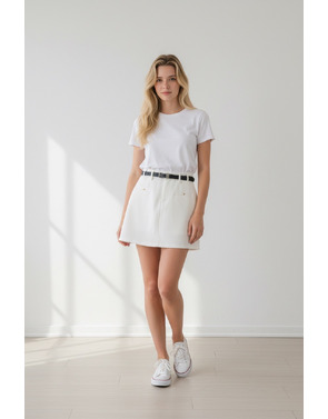 Garde-robe - Korte Rok - Wit