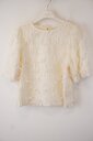 Red Button - Top - Ecru