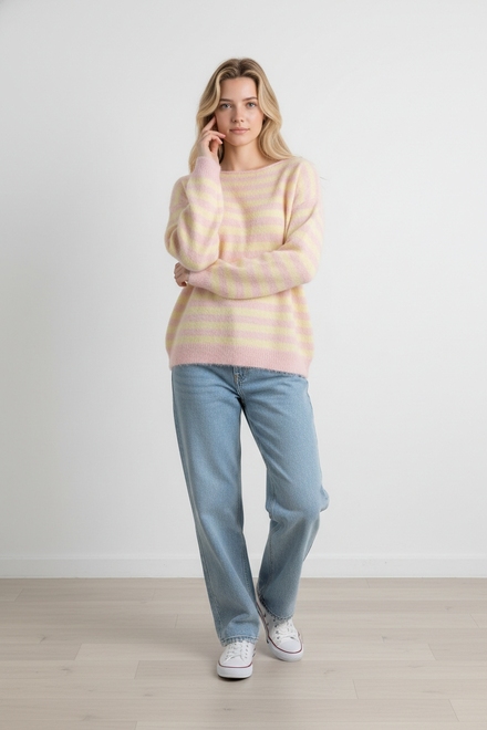 Garde-robe - Pull - Geel-roze