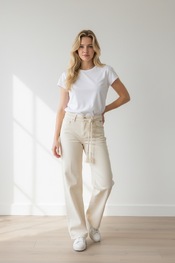 Red Button - Lange Broek - Ecru