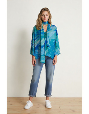 K-design - Blouse - Blauw