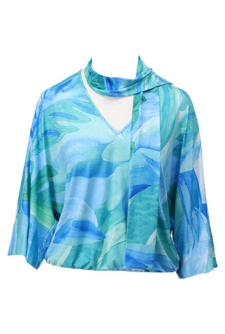 K-design - Blouse - Blauw