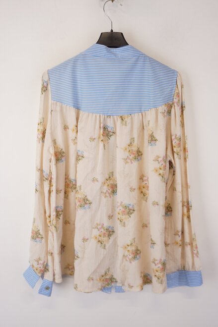 Garde-robe - Blouse - Blauw-beige