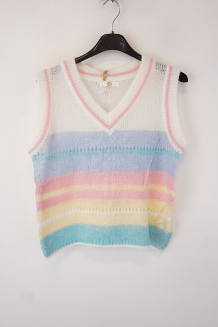 Garde-robe - Debardeur - Ecru-blauw