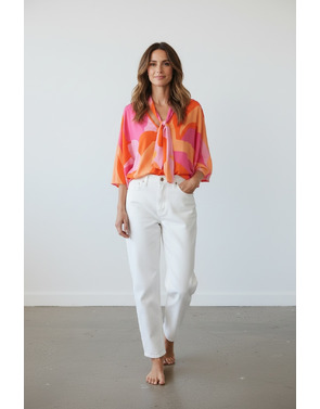 K-design - Blouse - Roze