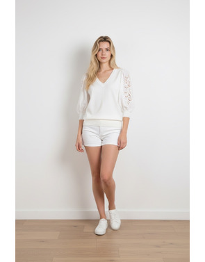 K-design - Pull - Ecru