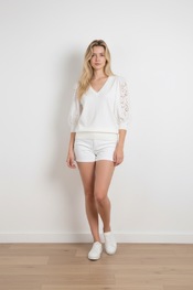 K-design - Pull - Ecru