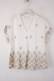 Garde-robe - Blouse - Goud-wit