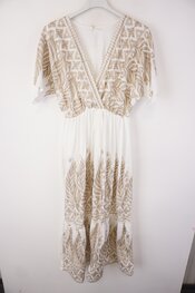 Garde-robe - Lang kleed - Goud-wit