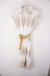 Garde-robe - Lang kleed - Goud-wit