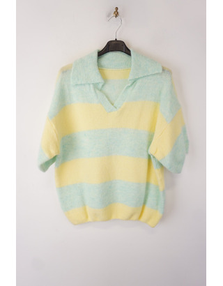 Garde-robe - Pull - Groen-geel