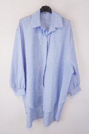 Garde-robe - Blouse - Wit-blauw