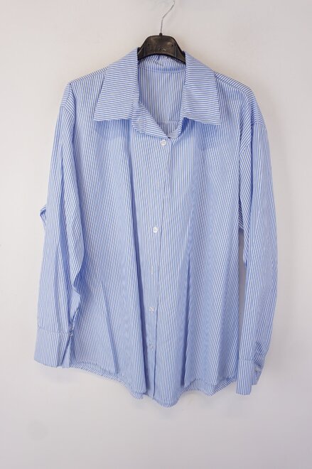 Garde-robe - Blouse - Wit-blauw