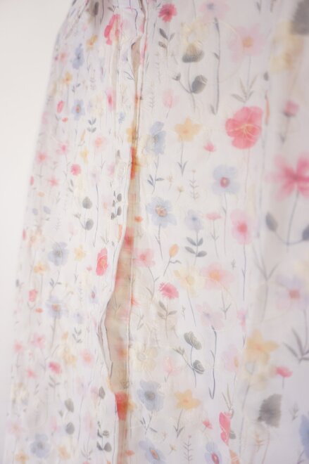 Garde-robe - Blouse - Wit-roze