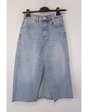Garde-robe - Halflange Rok - Jeans licht