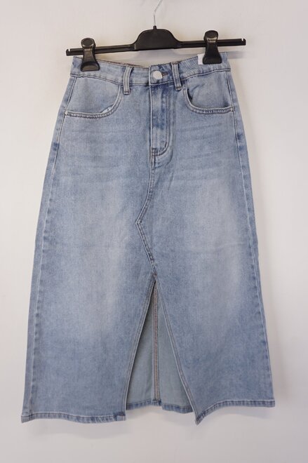 Garde-robe - Halflange Rok - Jeans licht