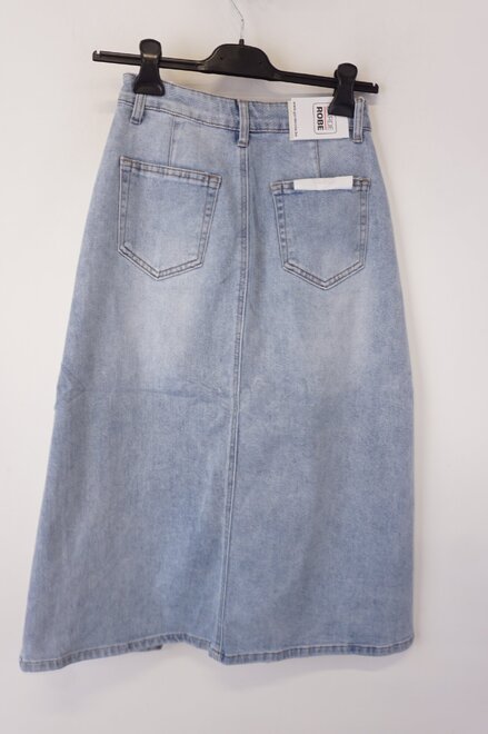 Garde-robe - Halflange Rok - Jeans licht