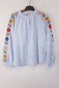 Garde-robe - Blouse - Wit-blauw