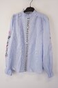Garde-robe - Blouse - Wit-blauw