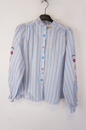 Garde-robe - Blouse - Blauw-beige