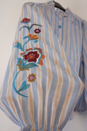 Garde-robe - Blouse - Blauw-beige