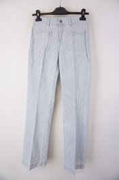 Garde-robe - Lange Broek - Wit-blauw