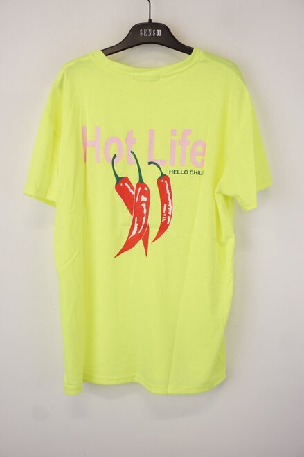 Garde-robe - T-shirt - Fluo geel
