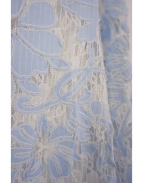 Garde-robe - Blouse - Wit-blauw