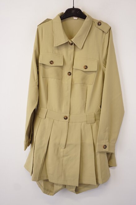 Garde-robe - Kort Kleedje - Kaki