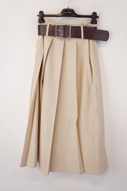Garde-robe - Lange Rok - Beige
