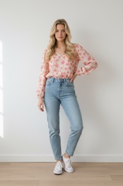 Free/quent - Blouse - Roze