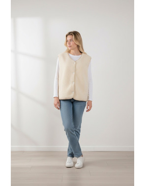 Garde-robe - body warmer - Ecru