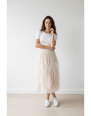 Garde-robe - Lange Rok - Beige