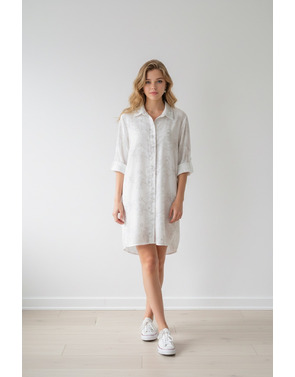 Garde-robe - Halflang Kleedje - Ecru