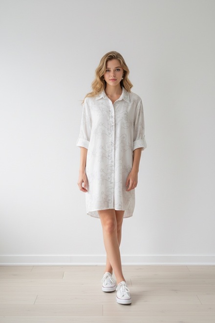 Garde-robe - Halflang Kleedje - Ecru