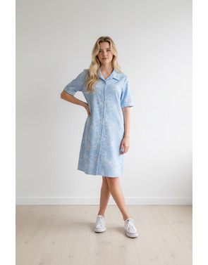 Garde-robe - Halflang Kleedje - Blauw