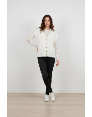 Garde-robe - Gilet - Ecru