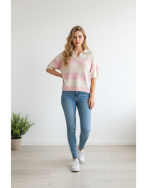 Garde-robe - Pull - Roze-beige