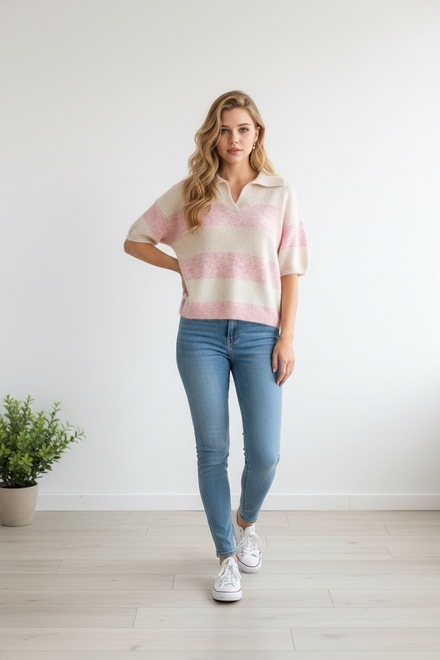 Garde-robe - Pull - Roze-beige