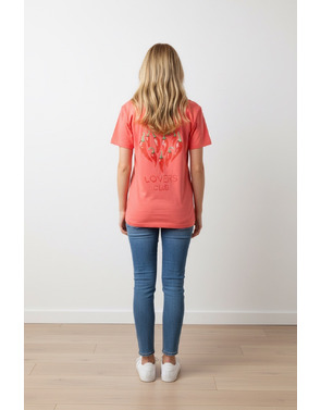 Garde-robe - T-shirt - Fluo roze