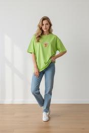 Garde-robe - T-shirt - Fluo groen