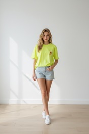 Garde-robe - T-shirt - Fluo geel