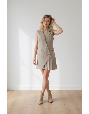 Garde-robe - Kort Kleedje - Taupe