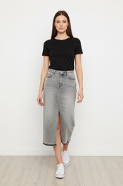 Garde-robe - Halflange Rok - Grijs