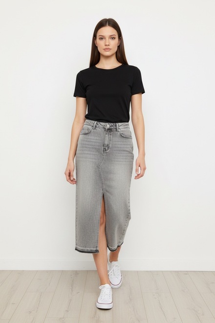 Garde-robe - Halflange Rok - Grijs