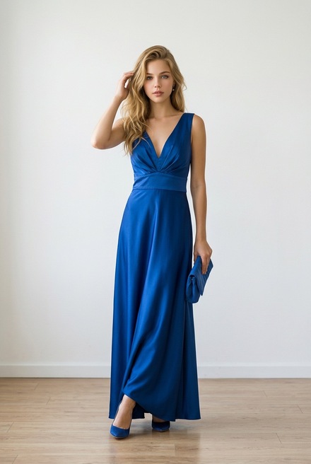 Rinascimento - Lang kleed - Blauw