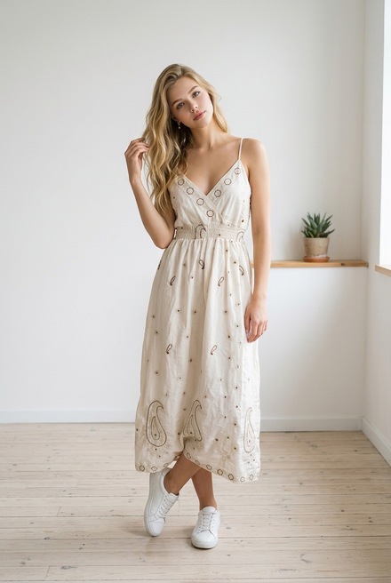 Garde-robe - Lang kleed - Beige