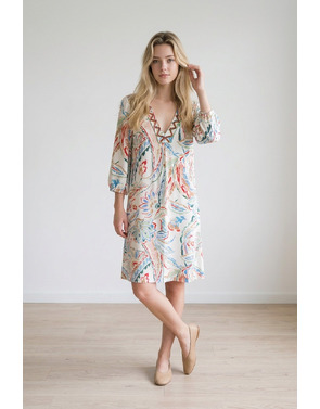 K-design - Halflang Kleedje - Multicolor